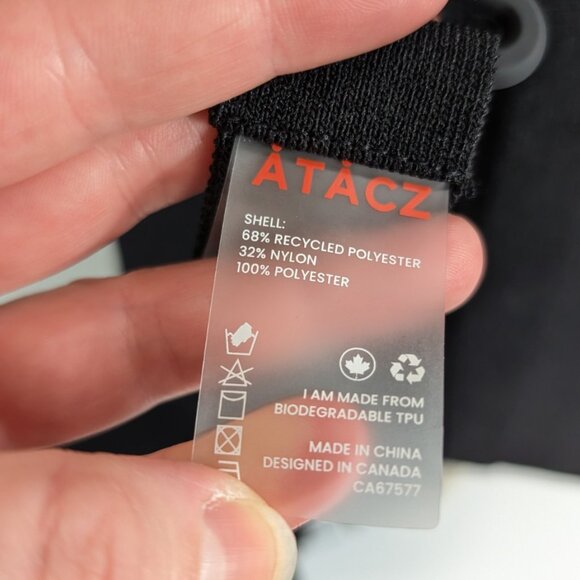 New Atacz Cube With Utility Strap Knit Crossbody Bag - Black - Picture 8 of 16